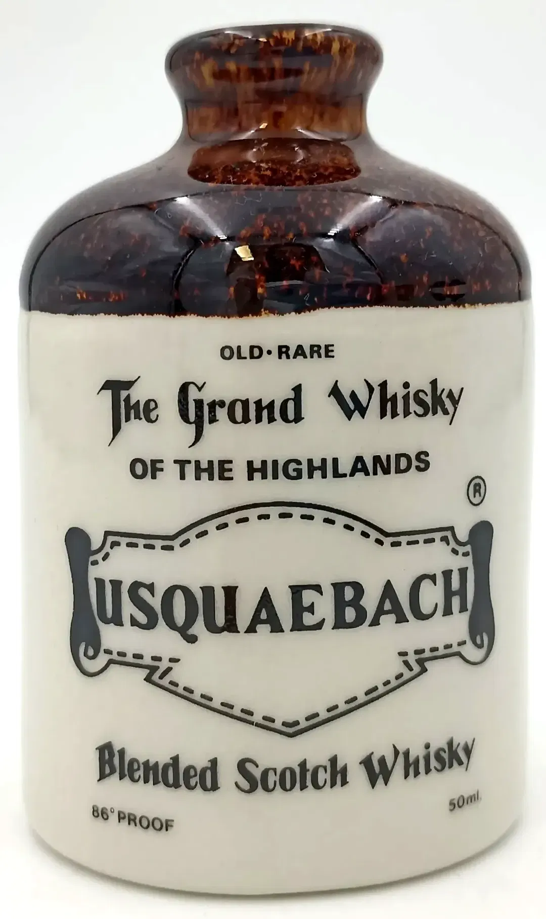 Miniatur Whisky Krug Keramik - Usquaebach - Bild 1