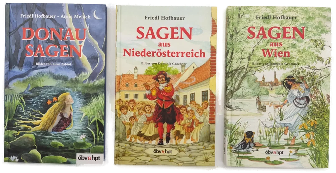 Sagen aus Niederösterreich, Sagen aus Wien, Donausagen - Friedl Hofbauer 3 Bände - Bild 1