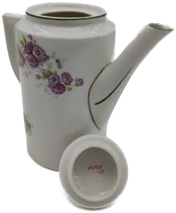 H&C Chodau Porzellan Kanne Karaffe Blumenmuster - Bild 3