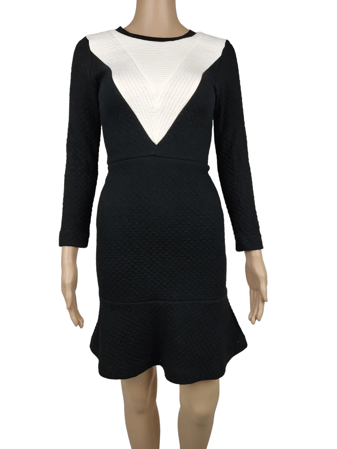 Sandro Damen Kleid schwarz/weiß - Gr. S - Bild 1