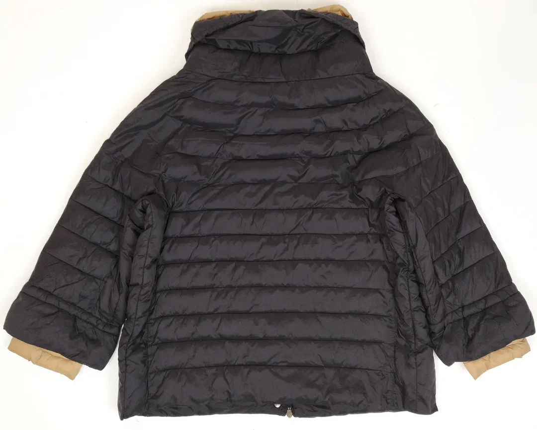 Maliparmi Steppjacke, schwarz-beige, Gr. 42 (ital.Größenangabe) / Gr. 38 – Bild 2