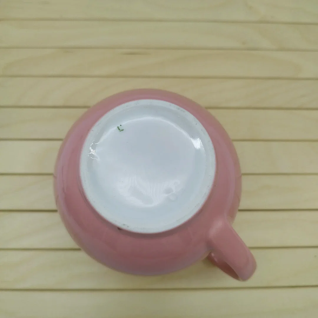 Krug kugelförmig, Wilhelmsburger Porzellan, 0,5L, rosa  – Bild 4