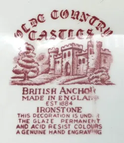 British Anchor Beilagenplatte - Old Country Castles (rot) - Bild 2