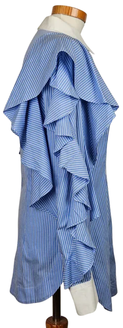 SARA BATTAGLIA Damen Bluse, blau/weiß -Gr. M – Vorschau 4