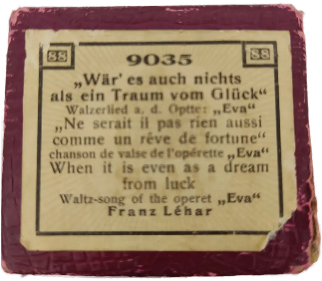 Musikrolle für ein altes Pianola (selbstspielendes Klavier) - Bild 2