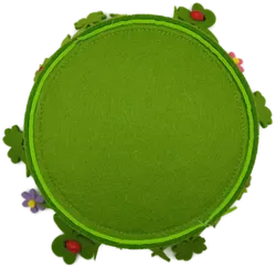 Osterliche Filz-Schale mit Marienkäfern aus Holz - ca. 13cm - Bild 4