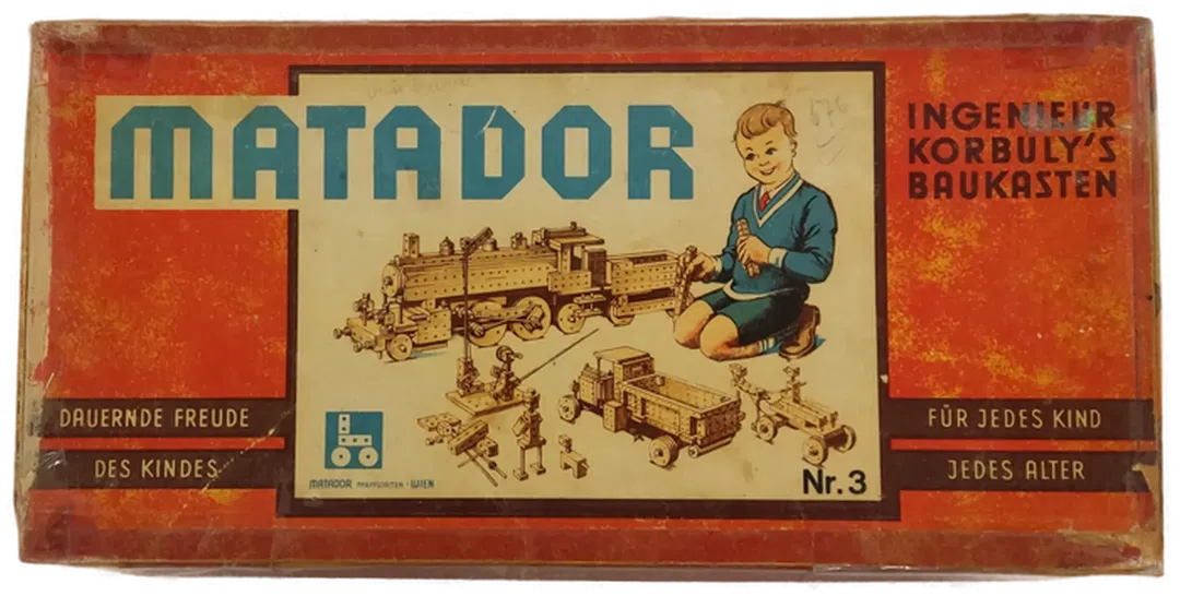 MATADOR Korbulys Vintage Baukasten aus Holz 