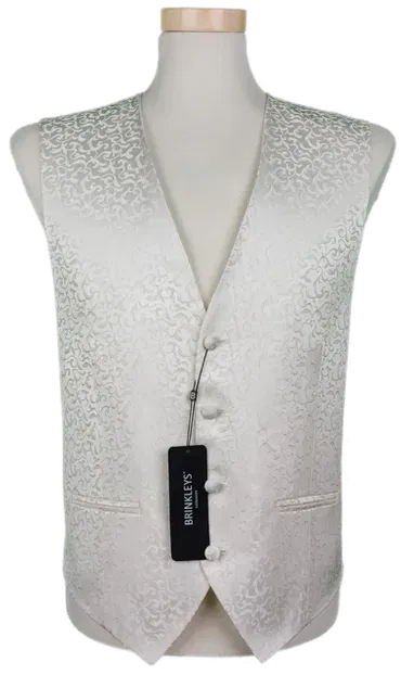 Brinkleys Herren Gilet weiß - L/50/52 - Bild 4
