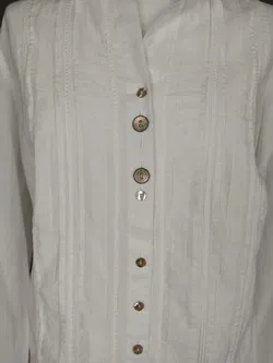 Peter Hahn Damen Bluse weiß - M / 38 - Bild 4