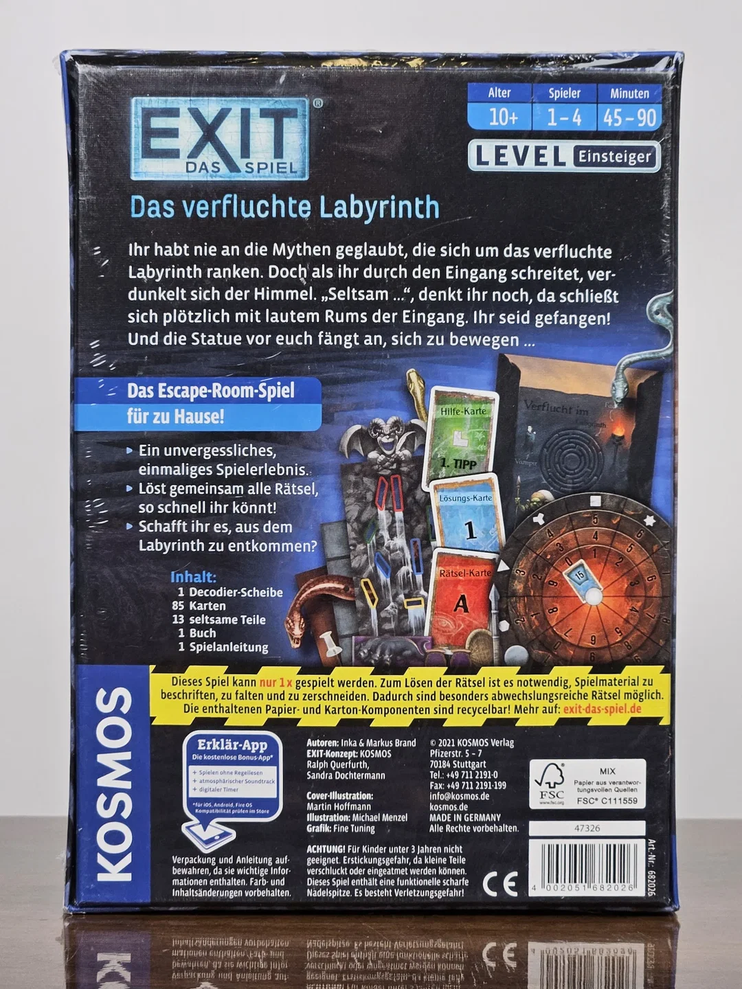 EXIT Das Spiel - Das verfluchte Labyrinth - Gesellschaftsspiel - KOSMOS – Bild 2