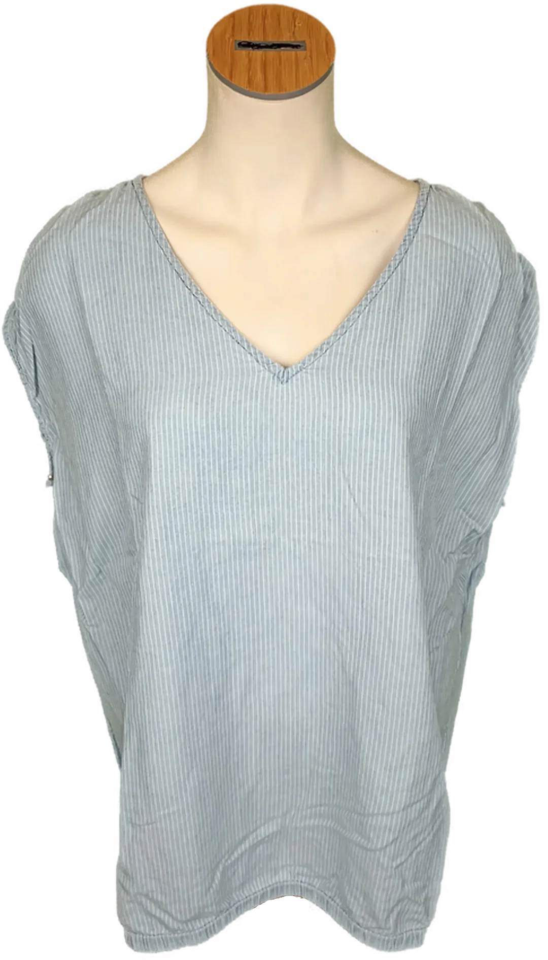 s.Oliver Damenbluse blau/weiß gestreift Gr. XL – Bild 1