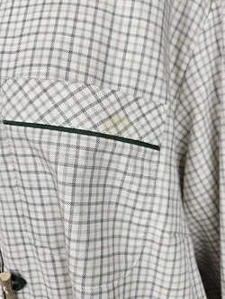 Styrian lady Vintage Damen Trachtenbluse, beige/grün - Gr. XL  - Bild 5