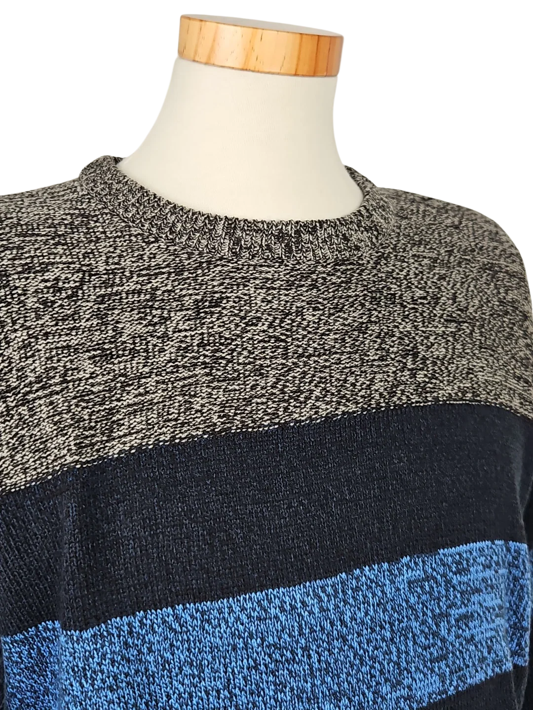 Vintage Herren Strickpullover, multicolor - Gr. M  – Bild 4