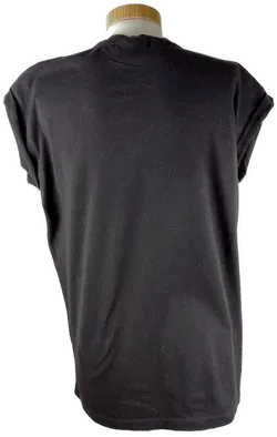 T-Shirt  'Lionsgate', ärmellos mit Rundhalsausschnitt, schwarz mit Aufdruck, Größe 40 - Bild 3