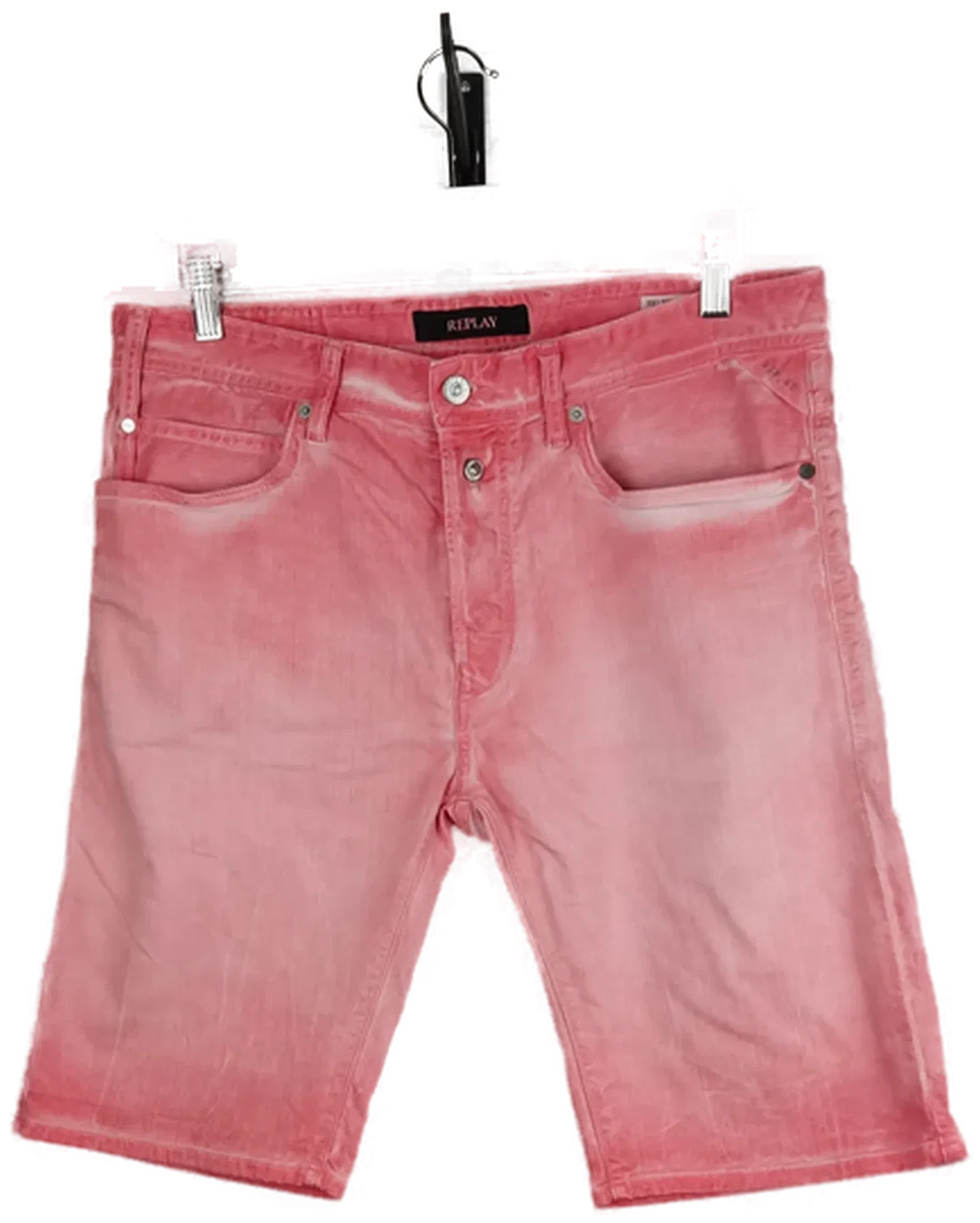 Replay Jeans-Bermuda Herren Rosaton | Premium-Marke, Größe 42 - Bild 1