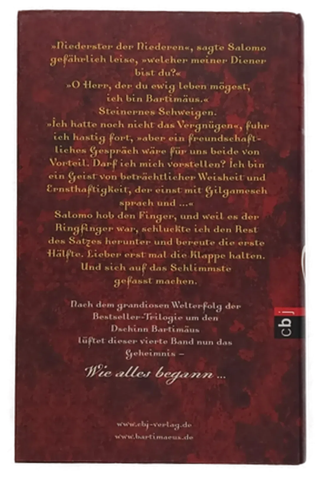 Buch Bartimäus "Der Ring des Salomo" von Jonathan Stroud – Bild 2