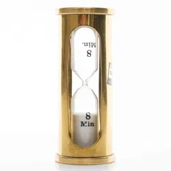 SKS Design Eieruhr – Sanduhr 8 Min – massiv Messing – Vintage Deko - Bild 4