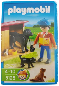 Playmobil Set 5125 (Hofhund mit Welpen), ungeöffnete Originalverpackung! Für Sammler – Vorschau 1