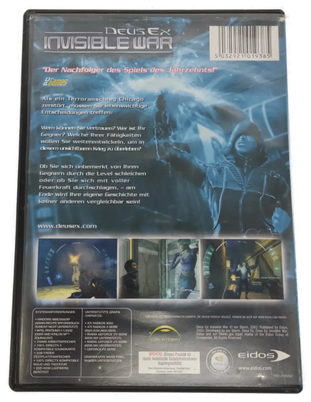 PC Game DVD-ROM Deus Ex Invisible War – Bild 2
