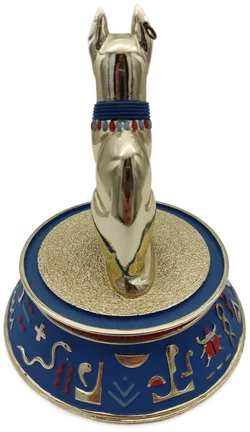 'The sacred  bast cat' Porzellan mit Glaskuppel & Zertifikat von Franklin Mint | Ägyptischer Schatz – Vorschau 7