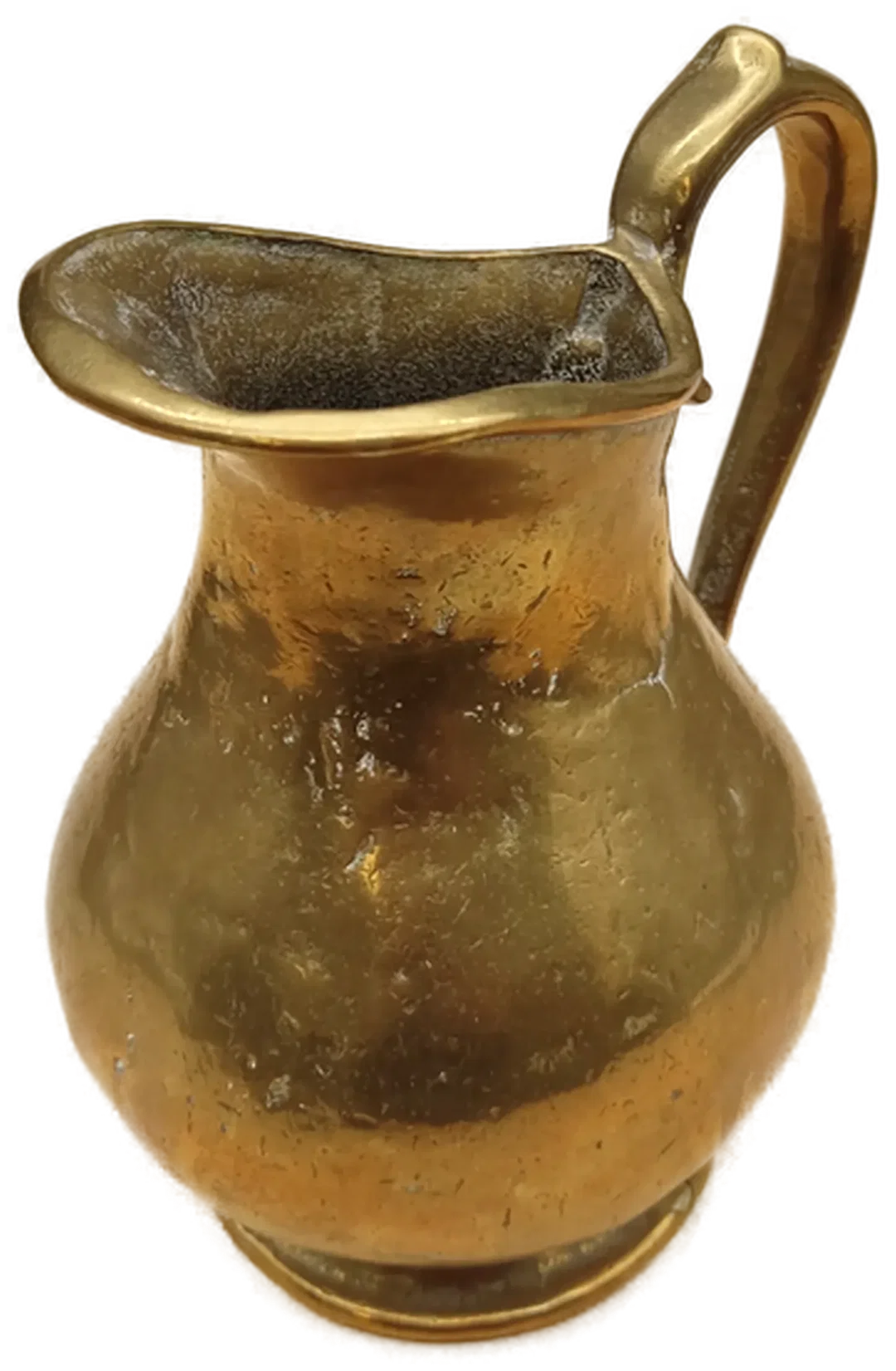 Vintage Messing-Krug mit Henkel 1,7 kg – Bild 1