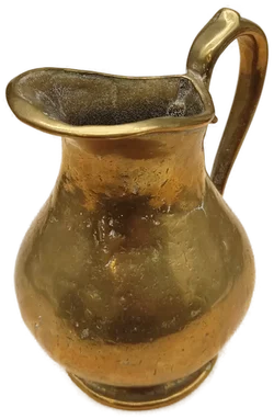 Vintage Messing-Krug mit Henkel 1,7 kg – Vorschau 1