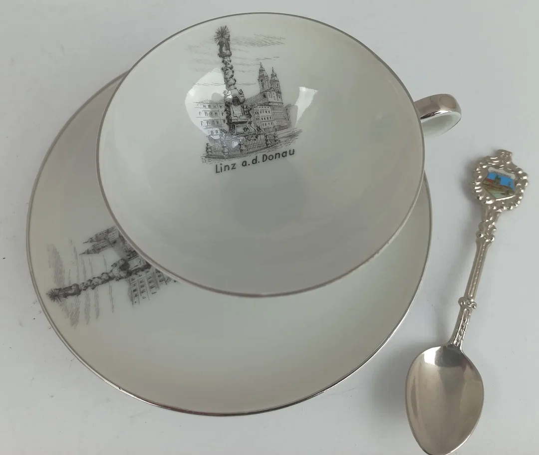 Linz an der Donau Tasse und (Sammel-)Löffel – Bild 3