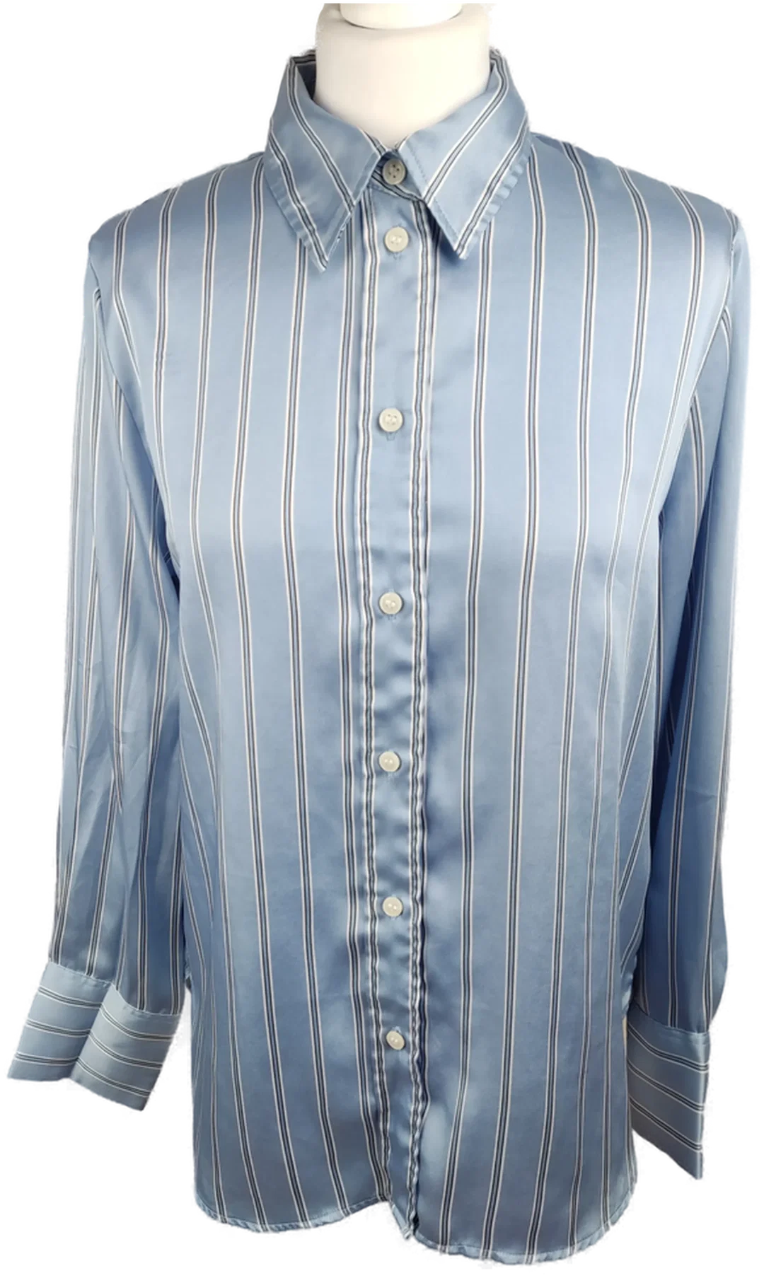 Damenhemd H&M Hellblau Gestreift | Zeitloser Klassiker – Bild 1