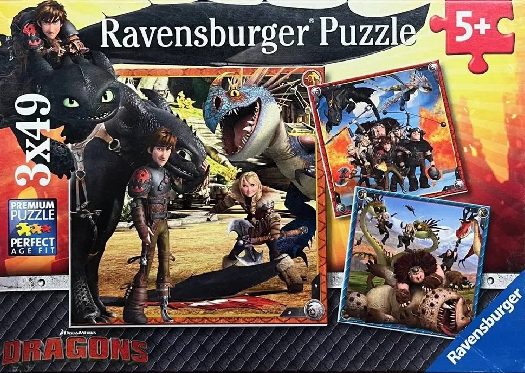 Ravensburger Puzzle Dragons – 3×49 Teile – DreamWorks – Kinderpuzzle ab 5+ - Bild 4