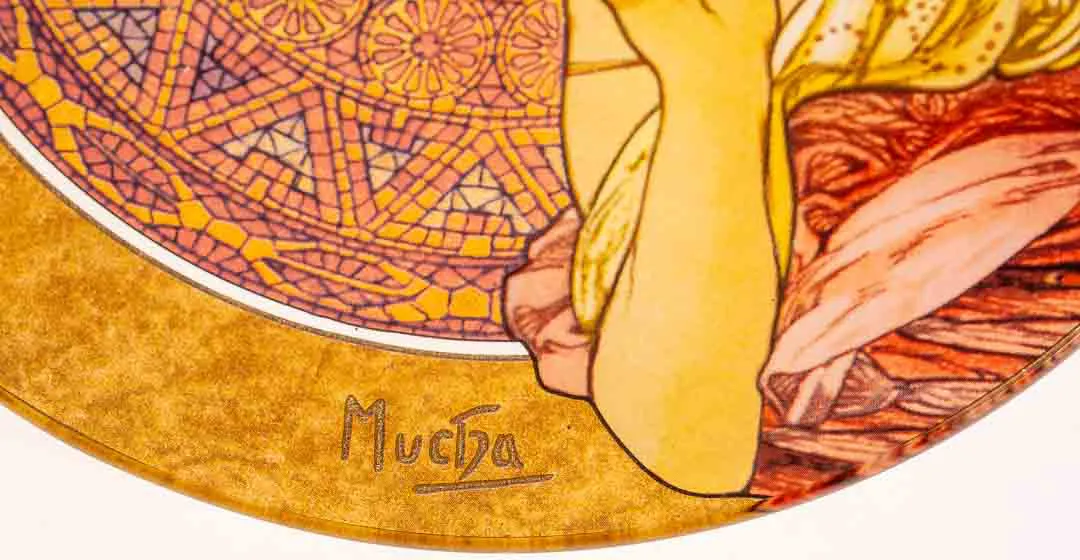 Mucha Teller Zierschale 24 cm – Bild 3