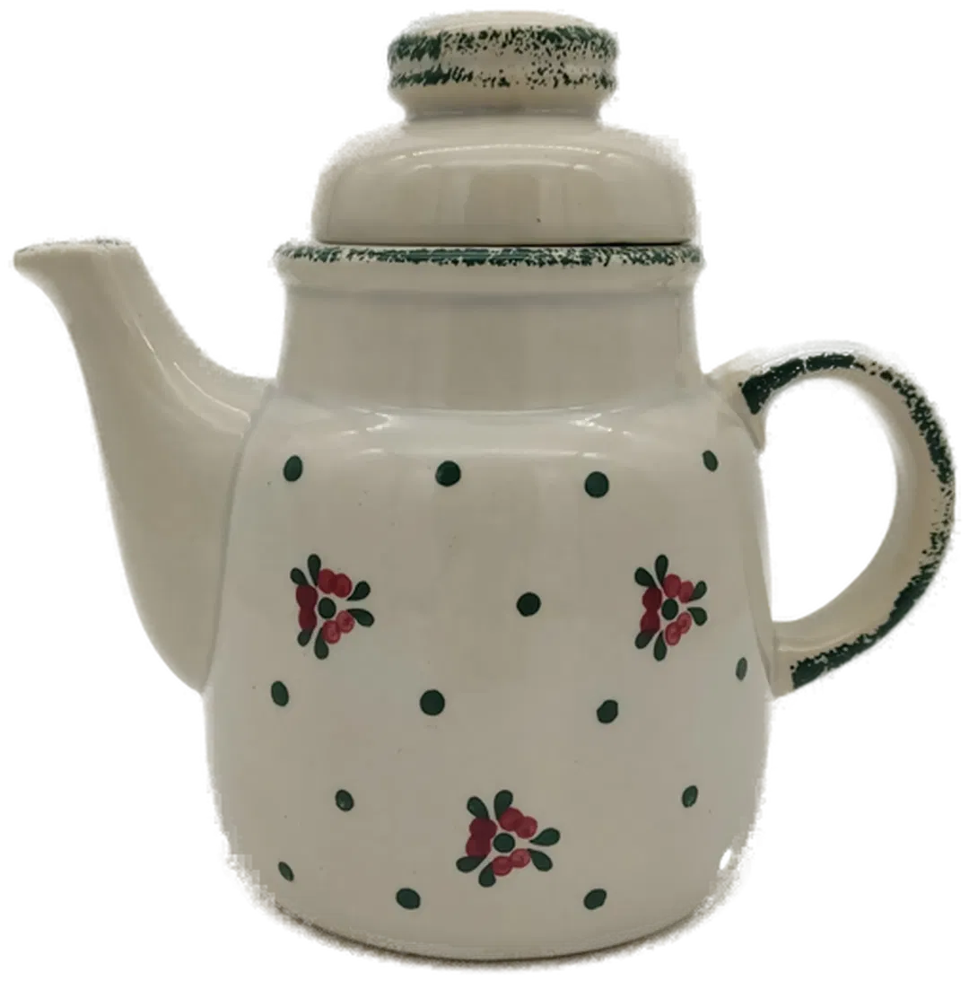 Vintage Kaffeekanne Keramik DDR - H/19 cm - Bild 4