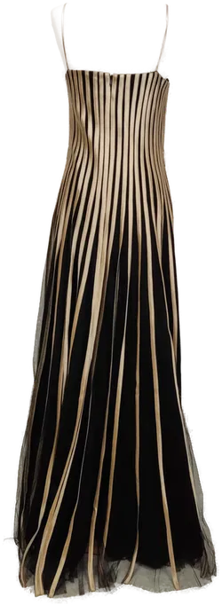 Mariposa Damen Kleid schwarz/gold Gr. 38 - Bild 4