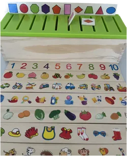 Montessori Knowledge Classification Box Kinder - Holzspielzeug Frühes Lernen Lernspielzeug  - Bild 2