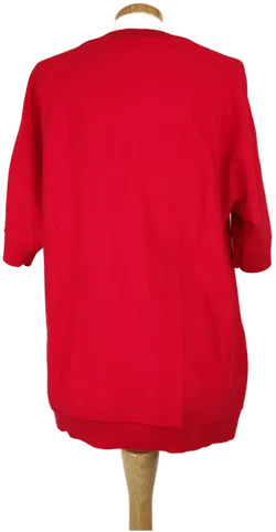 Damen Pulli kurzarm rot - M/38 - Bild 2