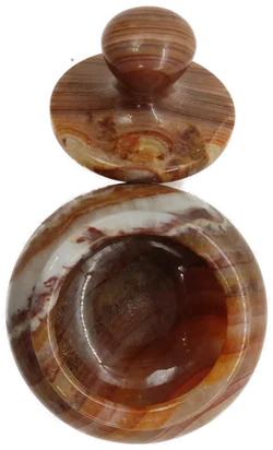  Aufbewahrungsdose aus Onyx Maße Höhe ca 9 cm Breite ca 7 cm – Vorschau 4