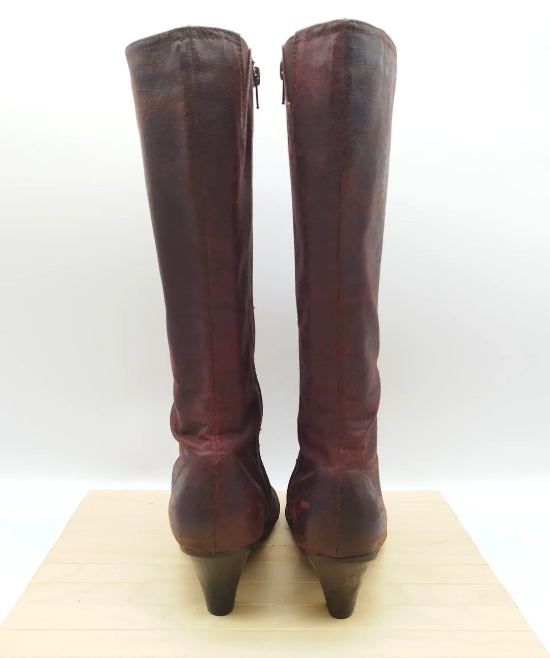 Jump for the people Schnürstiefel, Leder, Gr. 38, braun - neu besohlt  – Bild 4