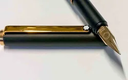 Montblanc Füllfederhalter 14K 585 Goldfeder Dunkelgrün mit Etui – Vorschau 5