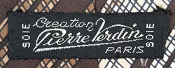 Pierre Verdin Paris Vintage Herrenkrawatte gemustert  – Vorschau 3