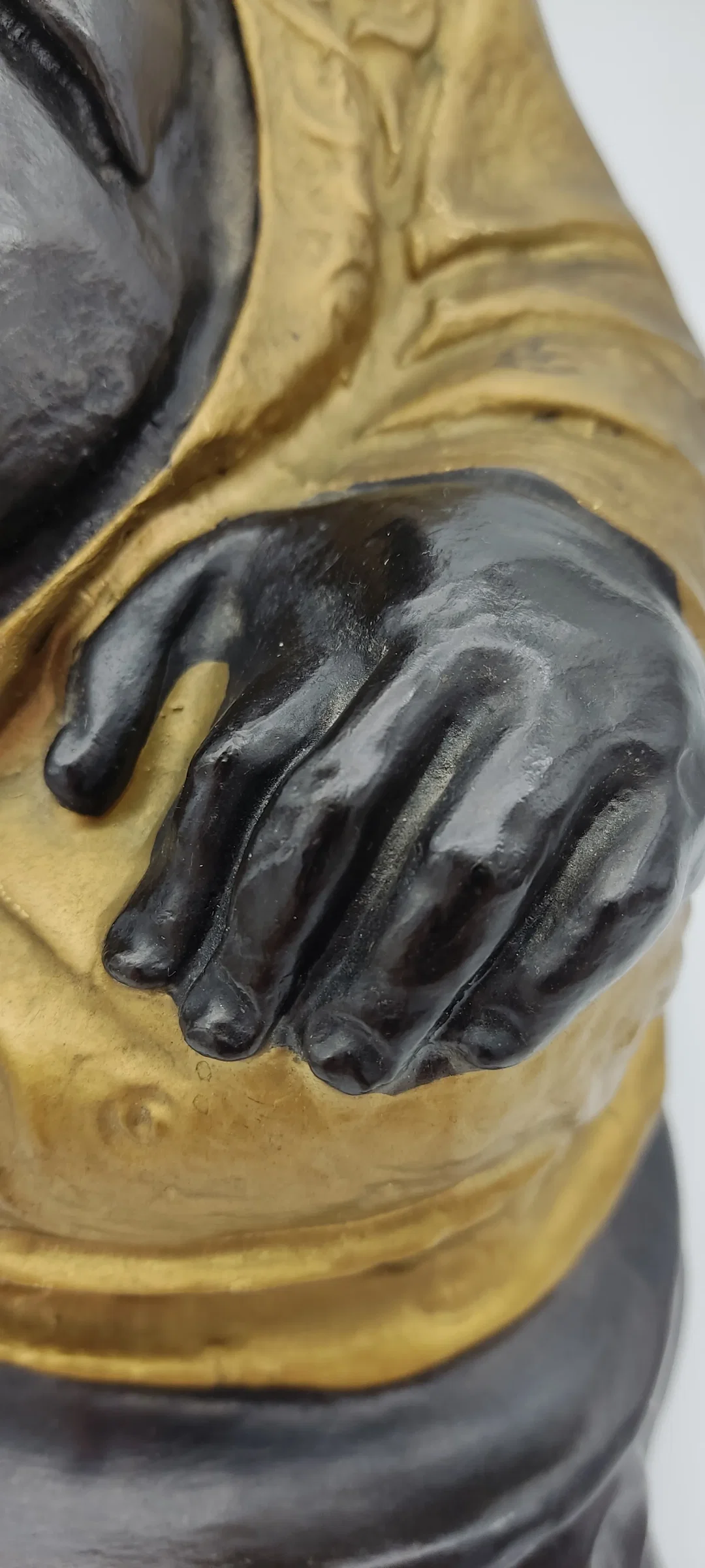 Sitzende Buddha-Statue, Kunststoff | Zen-Dekor – Bild 8