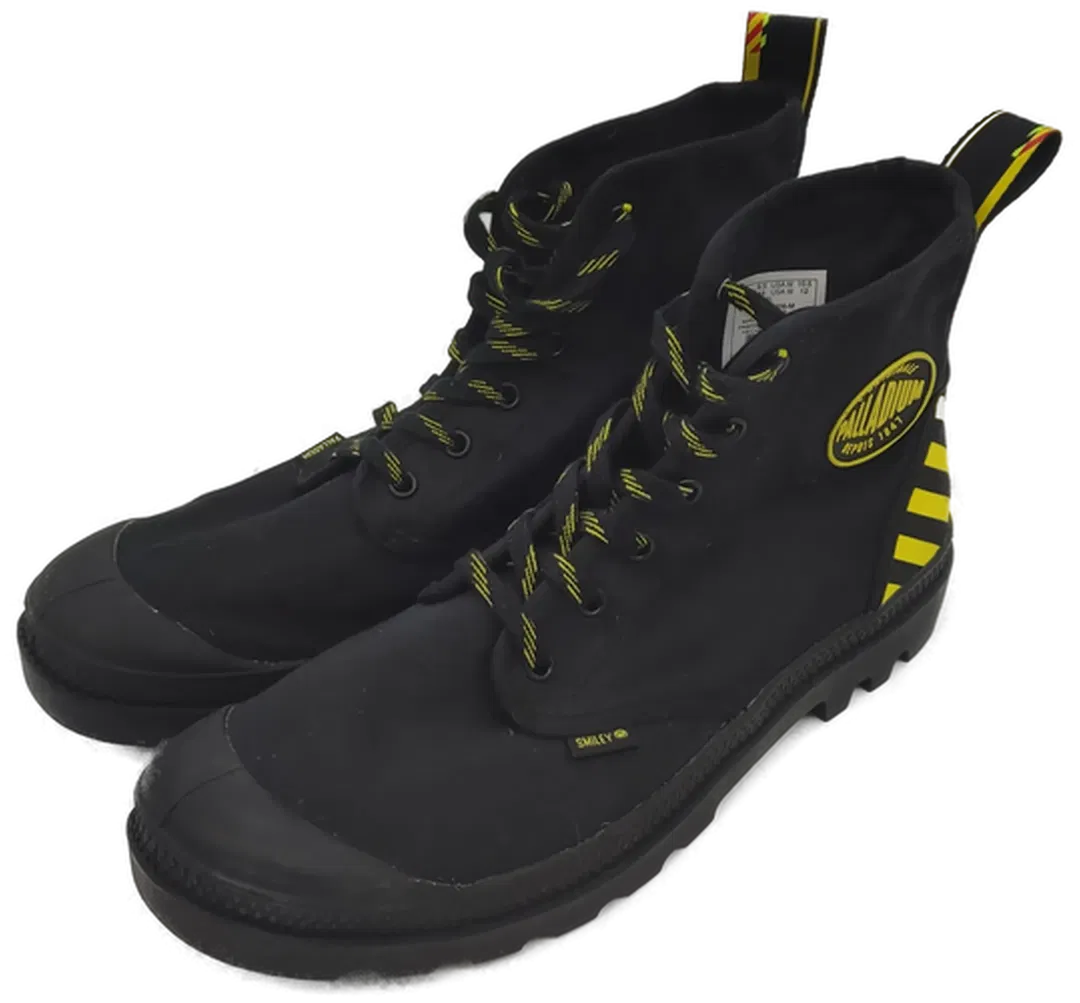 Palladium Schnürstiefeletten Pampa Smiley Change schwarz/gelb - Bild 4