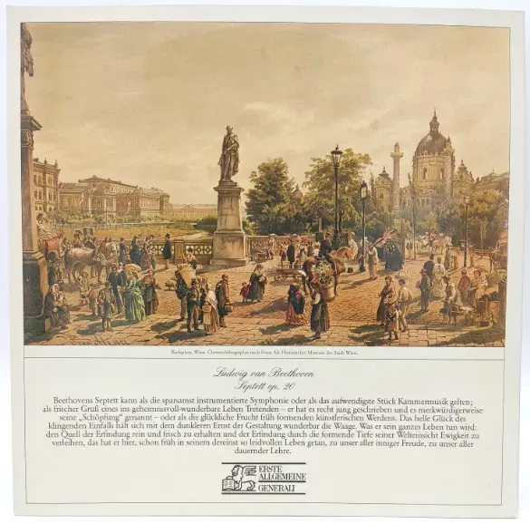 Vinyl LP - Ludwig van Beethoven, Gustav Mahler – Septett Op. 20 / 4. Satz Aus Der Symphonie Nr. 5 Cis-Moll, 6. Satz Aus Der Symphonie Nr. 3 D-Moll - Bild 1