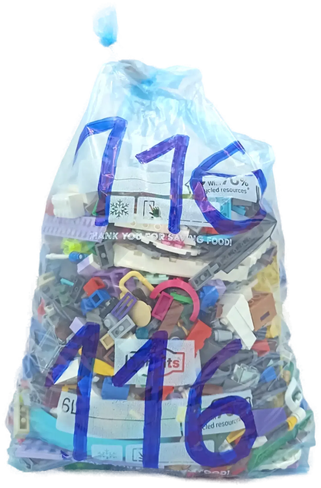 1,5 Kilo Lego Steine gemischt - Bild 1