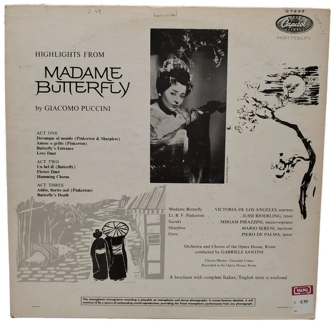 Highlights Madame Buttlerfly - Schallplatte – Bild 2