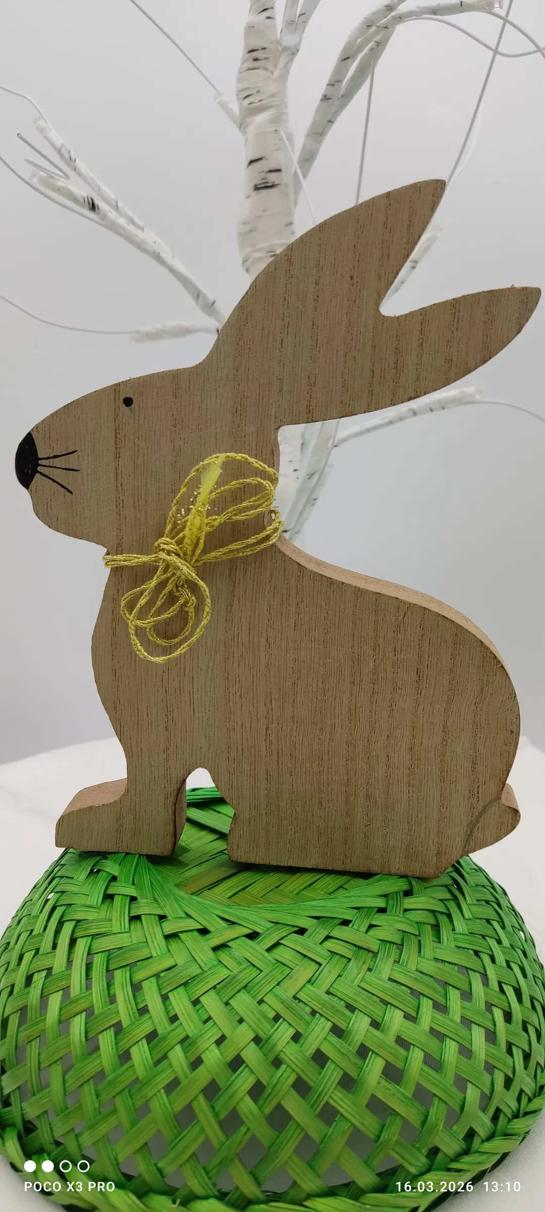 Holz-Osterhase Deko | Ohne Baum & Korb   - Bild 4