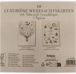 10 Weihnachtskarten mit Kuvert, Weihnachten - Bild 2