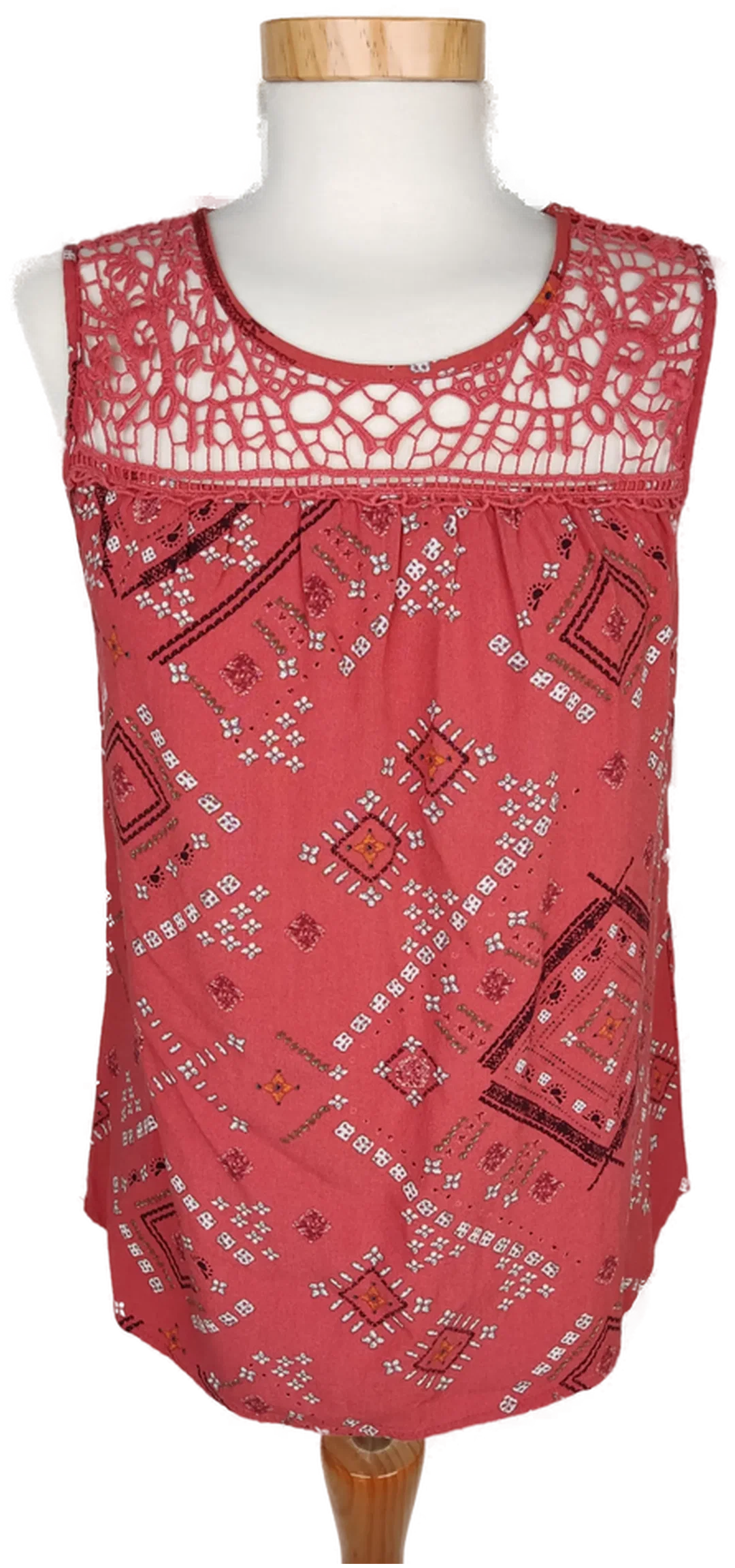 ONLY Damen Top rotbraun gemustert - XS/34 – Bild 1