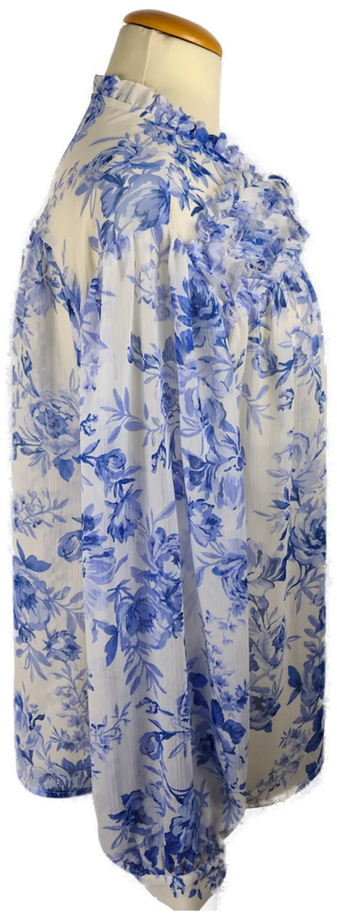 Zara Bluse Geblümt Polyester | Jeans-Begleiter – Bild 4
