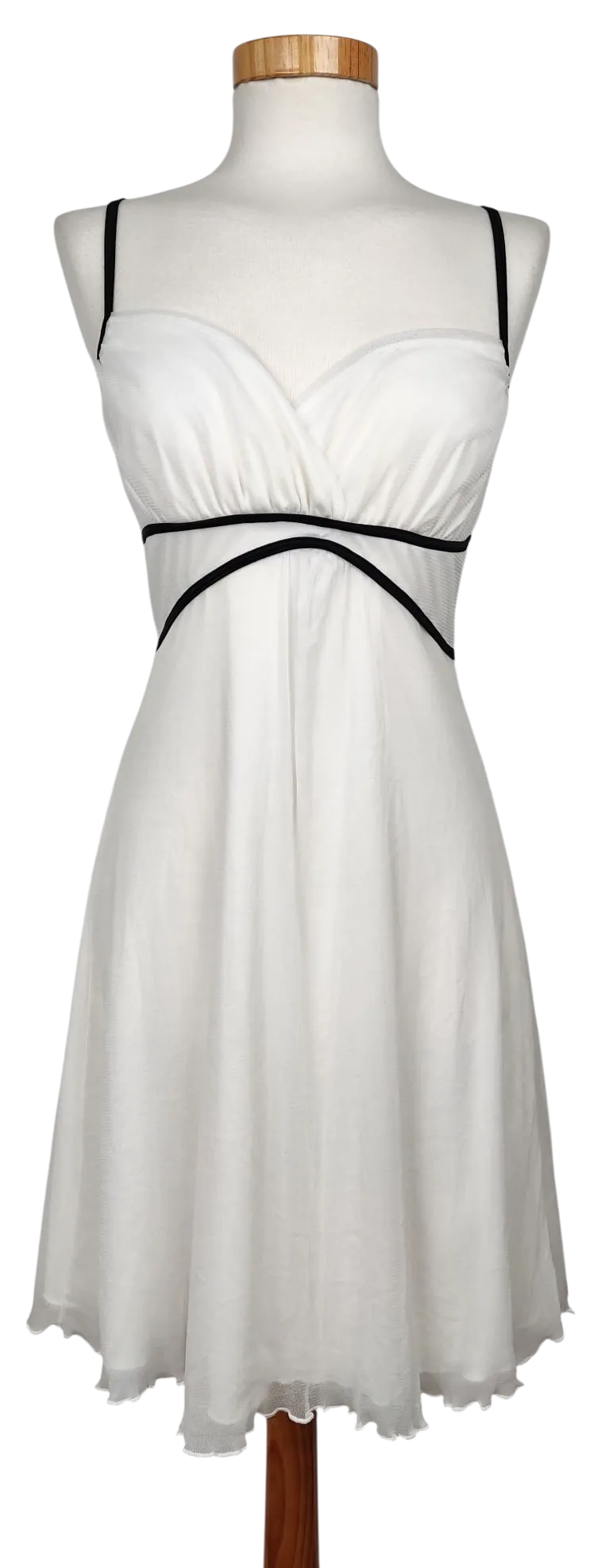 AMISU Damen Midikleid, weiß - Gr. S  - Bild 4