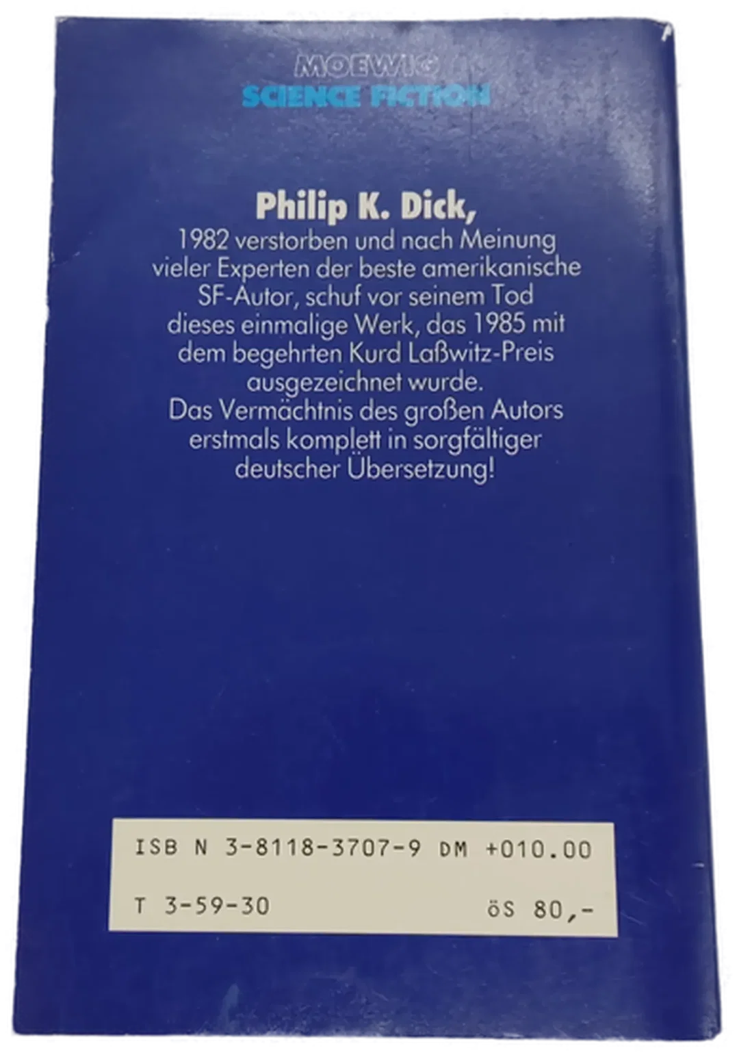 Buch Moewig Science Fiction Highlights 1 Philip K. Dicks Valis-Trilogie – Bild 2
