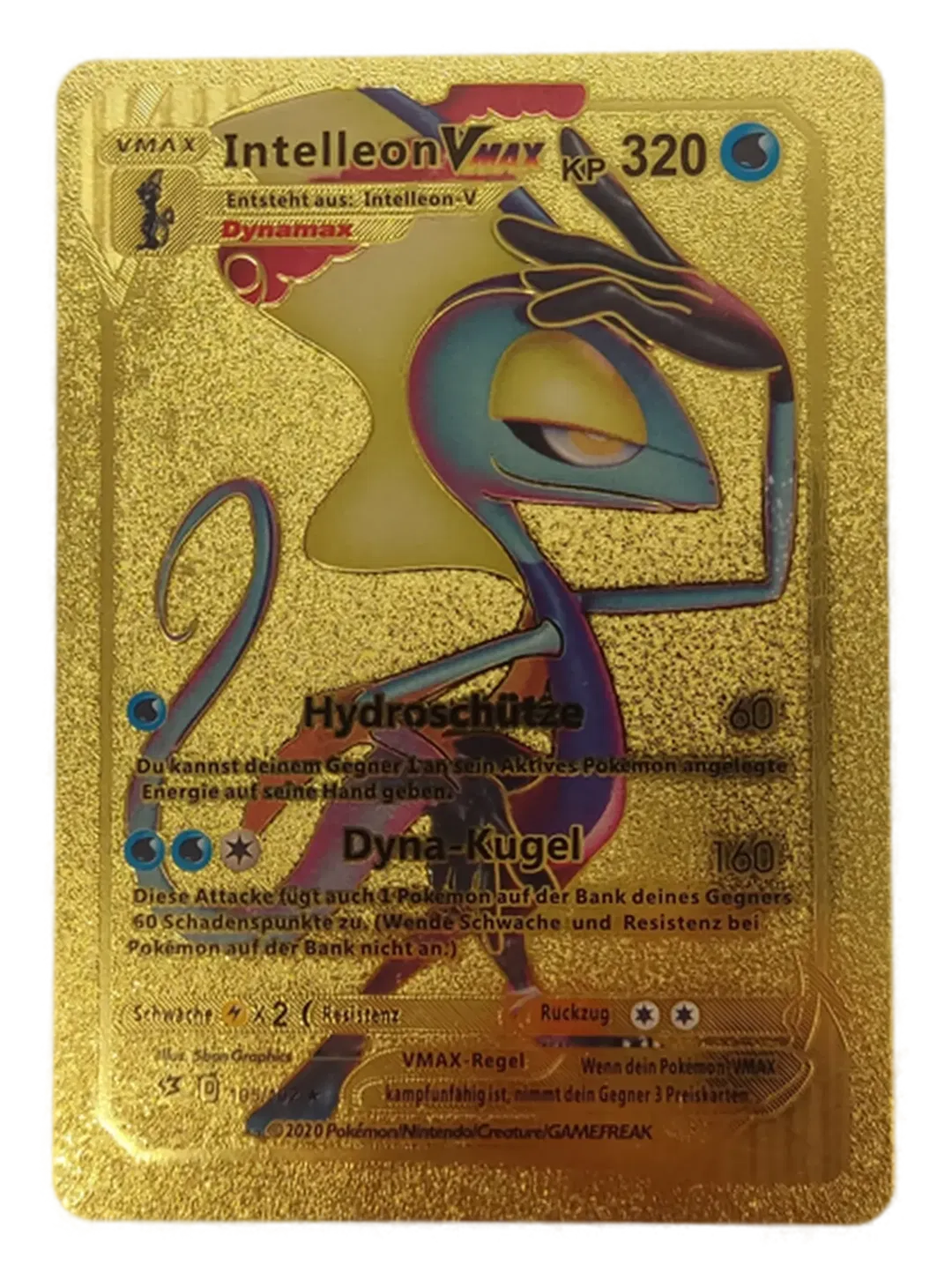  Pokémon Sammelkarte Goldfolie Intelleon Vmax - Bild 1